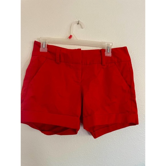 Women's Vince Camuto Red Chino Shorts Sz 4 - Picture 1 of 8